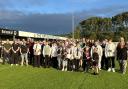 The Weston Ability squad celebrating with friends and family after the 2023/24 campaign