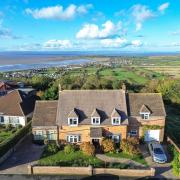 This substantial house has spectacular views over Sand Bay and Kewstoke towards the Welsh coast.  Pictures: Ashley Leahy