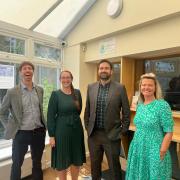 Dan Aldridge MP (second from the right) at Graham Road Surgery in Weston.