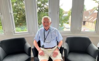 Cadbury Hall's John Burgess enjoyed his centenary celebrations