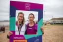 Olympian Jo Pavey at the Exmouth Park Run with organiser May Argyle Ref exe 11 20TI 9678 Picture: Terry Ife