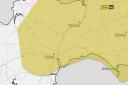 The fog warning covering East Devon this morning (Thursday).