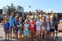 Sidmouth Surf Lifesaving Club Longest Day.The youth medallists.  Picture: Simon Horn