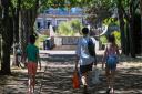 People out enjoying the hot weather at Waterloo Park in Norwich. Picture: Danielle Booden