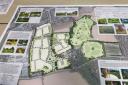 The masterplan for the proposed homes were shown at a public drop-in.