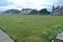 The Yarmouth Courts bowling greens have seen better days.