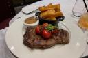 The ribeye steak at Marco Pierre White Steakhouse and Grill.