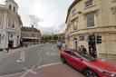 The start of Corporation Street in Taunton.