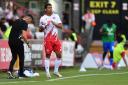 Luther Wildin had another solid game for Stevenage, this time at Peterborough. Picture: TGS PHOTO