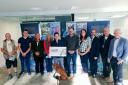 The September charity cheque presentation