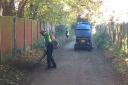 Glendale operatives clearing the Haslands Footpath