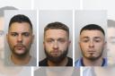 Three men from Taunton have been jailed for dealing in the town.