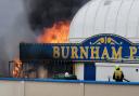 Fire crews have tackled a fire at the back of Burnham-on-Sea pier this afternoon (Thursday).