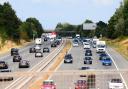 One lane was closed on the M5 between Clevedon and Portishead this afternoon.