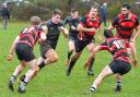 Action between Winscombe RFC and Chippenham.