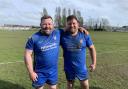 Sam Coles (right) and fellow prop Ollie Streeter