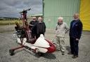 Bryan Grove, Elfan Ap Rees, Dave Organ and Clive Elks with ‘Little Nelllie Too’.