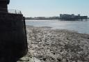 This photo show a view of Weston's seafront from the shore of Knightstone Island