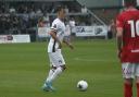 Weston midfielder James Dodd on the ball against Bristol City's u21s.