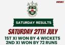 A successful week for Weston Cricket as their men's teams record three wins