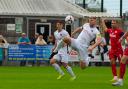 Weston captain Emlyn Lewis opened the scoring with a great finish at the far post