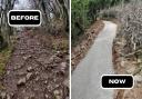 The pathway at Gorge walk has undergone work with donations from Heidelberg Materials.