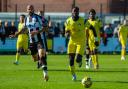 Weston's Nick McCootie opened the scoring in their 2-0 win over Wimborne Town