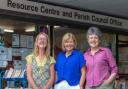 Left to right: Sue Adamson, volunteer at the Resource Centre; Louise Swain, group chief executive at Alliance Homes; Jill Coleman, chair of the Pill Community Foundation