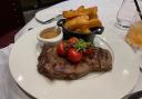 The ribeye steak at Marco Pierre White Steakhouse and Grill.