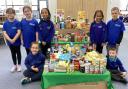 Pupils are helping their local community with food donations