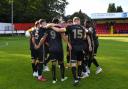 Weston-super-Mare AFC before the Vanarama National League South match Welling United FC vs Weston-super-Mare AFC at J Hearnden Skip Hire Community Stadium, Welling, Kent, United Kingdom on 05 October 2024