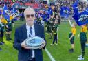 Paul Hobbs delivering the match ball