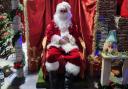 Santa at the Helicopter Museum in Weston.