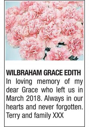 GRACE EDITH WILBRAHAM