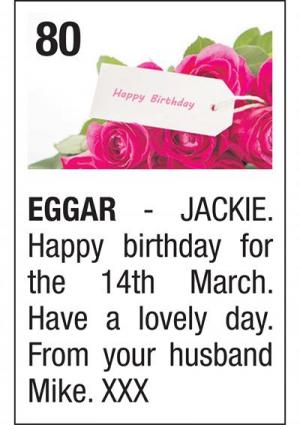 JACKIE EGGAR