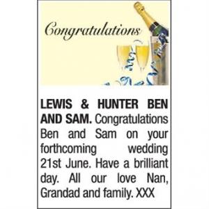 BEN LEWIS and SAM HUNTER