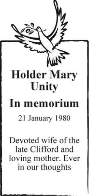 Holder Mary Unity