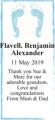 Flavell. Benjamin Alexander