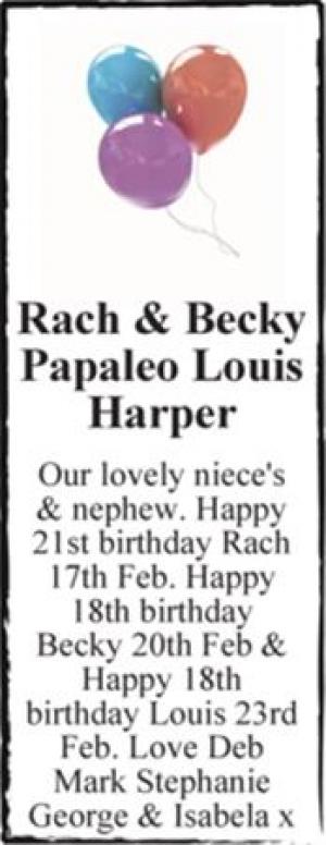 Rach & Becky Papaleo Louis Harper