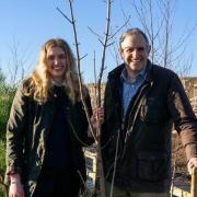 Eleanor Thatcher and Martin Thatcher at Myrtle Farm.