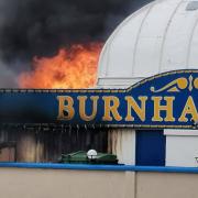 Fire crews have tackled a fire at the back of Burnham-on-Sea pier this afternoon (Thursday).