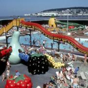 The swimming pool at the Tropicana closed in 2000.