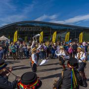 Thatchers open day, in Sandford.