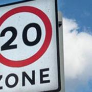 The speeding offences were all in the same 20mph zone