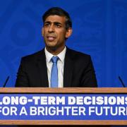 Prime Minister Rishi Sunak delivers a speech on the plans for net-zero commitments