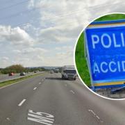 Congestion building on M5 following collision in North Somerset
