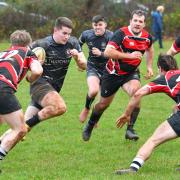 Action between Winscombe RFC and Chippenham.