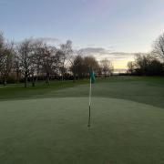 Feeling the cold at Wedmore Golf Club