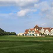 The course and clubhouse at Weston Golf Club