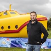 Andy with his submarine.